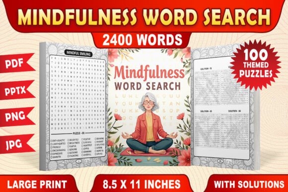 100 Mindfulness Word Search for KDP: A Guide to Choosing the Right Mindfulness Tool