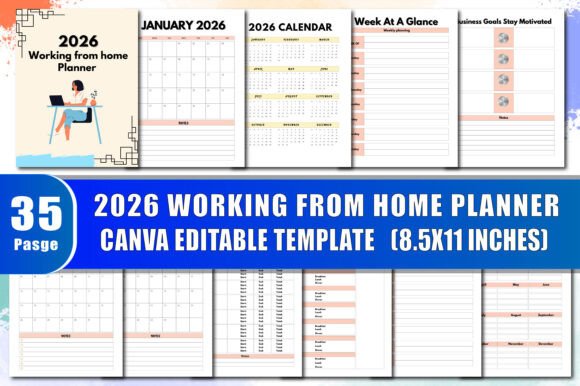2026 Working from Home Planner: A Comprehensive Guide for Productivity and Organization