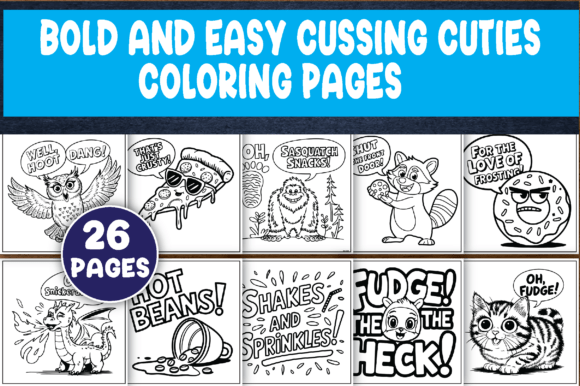 26 Cussing Cuties Coloring Pages