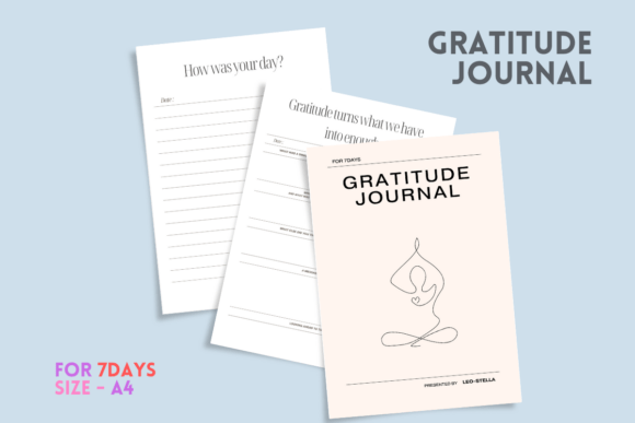 7-Day Gratitude Journal – Printable A4