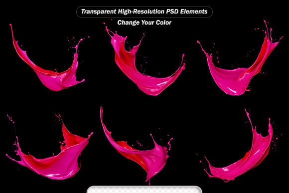 Colored Splashes in Abstract Shape: Elevating Visual Design with Dynamic Light Effects