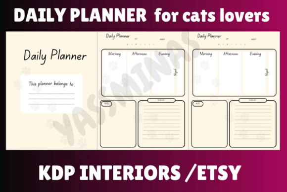 Cute Pink Planner for Cats Lovers: A Stylish Tool for Organized Cat Enthusiasts