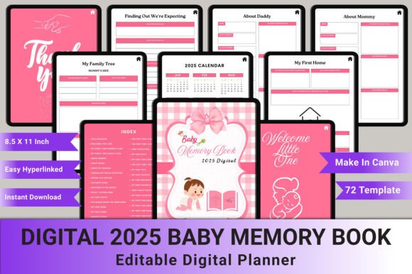 Digital 2025 Baby Memory Book: A Timeless Way to Chronicle Your Child's First Year
