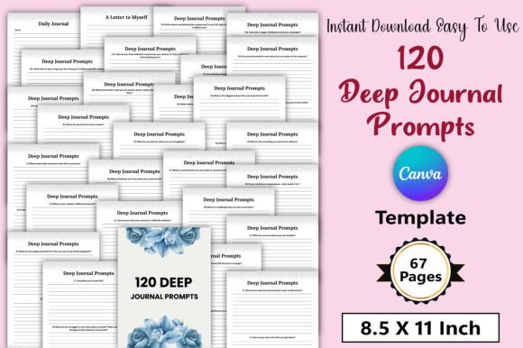 Editable 120 Deep Journal Prompts: A Practical Tool for Creative and Professional Growth