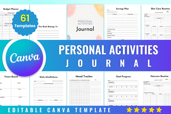 Editable Personal Activities Journal