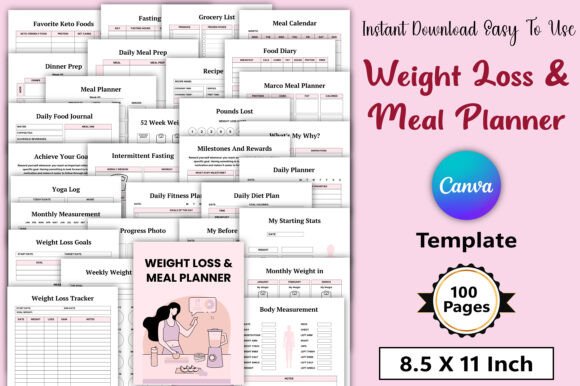 Editable Weight Loss Meal Planner – Download and Customize Your Plan