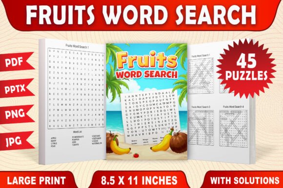 Fruits Word Search for KDP