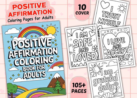 Positive Affirmation Coloring Pages for Adults: A Thoughtful Resource for Mindfulness and Creativity