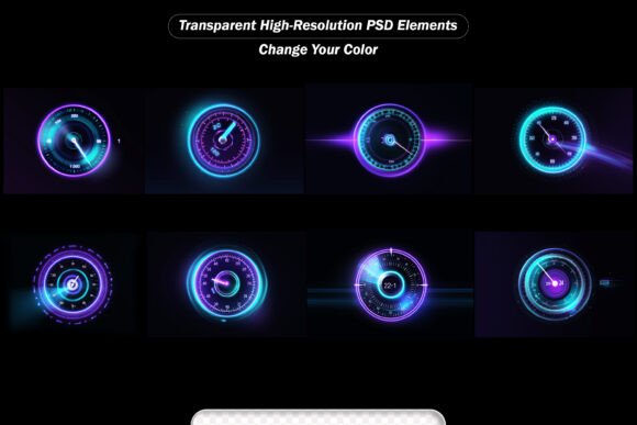Speed Motion Hud Panel Sport Car Speedom: A Dynamic Tool for Creative Designers
