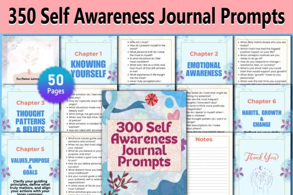 Uncover Your Inner World with 350 Self-Awareness Journal Prompts
