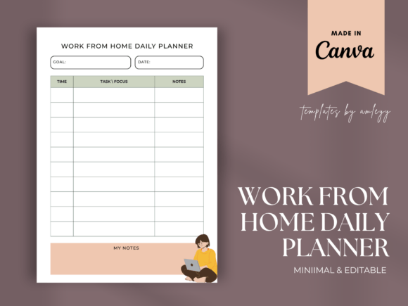 Work From Home Daily Planner Template: A Must-Have Tool for Remote Work Success